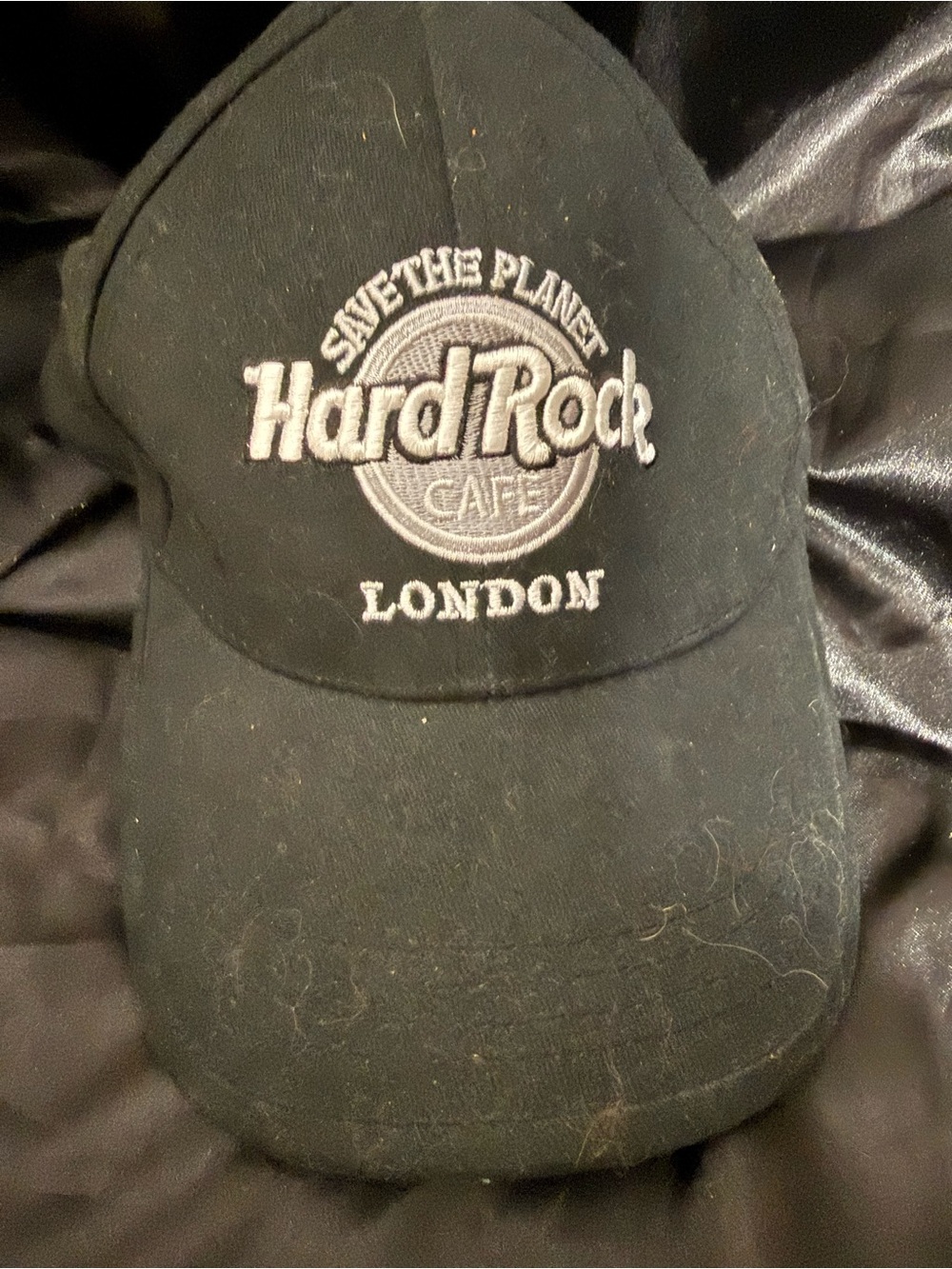Hard Rock Cafe Vintage Black London Hat Love All Serve All Save The Planet